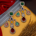 Load image into Gallery viewer, Vrunashi Designer Mossiantte  Earrings
