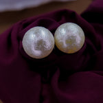 Load image into Gallery viewer, Pearl Studs (25mm Size)- Crush  Effect
