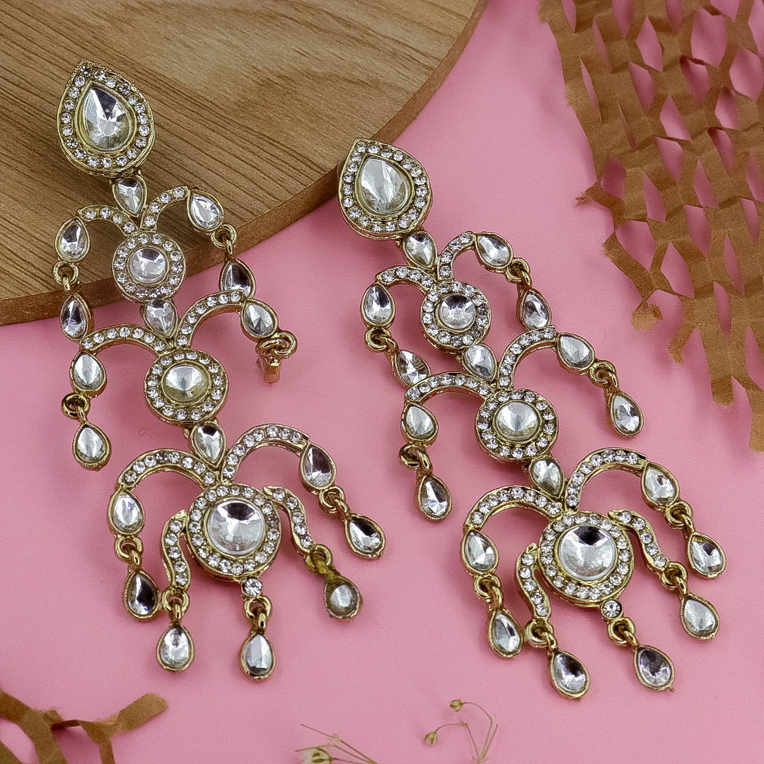 Jhanvi Inspired Chandbali Earrings