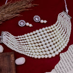 Load image into Gallery viewer, Alia Bhat Inspired layered Pearl Set
