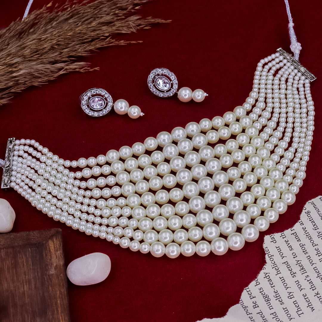 Alia Bhat Inspired layered Pearl Set