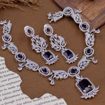 Load image into Gallery viewer, Kirtan Designer AD Choker - Purple
