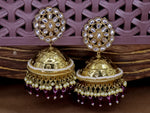 Load image into Gallery viewer, Gulnar Jhumka - Purple
