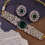 Load image into Gallery viewer, Yasmin Moissanite Premium Choker - Green
