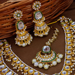 Load image into Gallery viewer, Ansha  Long 2 Layer Heavy Set With Jhumka And Mangtika
