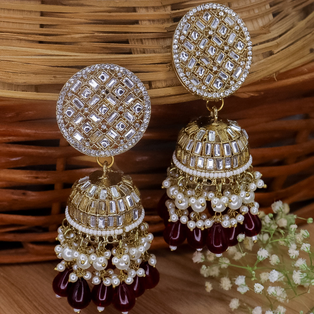 Stania Kundan Jhumka