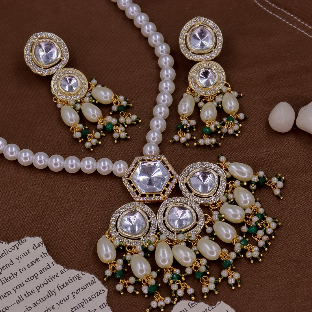 Twinkle Long Kundan Set