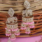 Load image into Gallery viewer, Designer Elephant Jhumka With Diamond Stones
