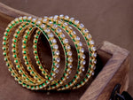 Load image into Gallery viewer, Abha Kundan Bangles (4 Pcs)
