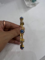 Load image into Gallery viewer, Evil Eye  Stainless Steel Kada
