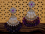 Load image into Gallery viewer, Moksha Chandbali - Purple
