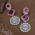 Load image into Gallery viewer, Johnna Sabya Designer Earrings - Red
