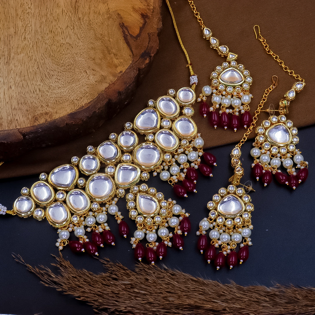 Elina  heavy Kundan Choker Set