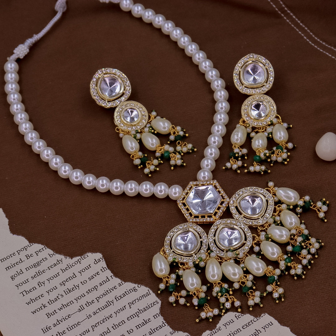 Twinkle Long Kundan Set