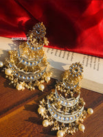 Load image into Gallery viewer, Tara Sutaria Statement Kundan Earring
