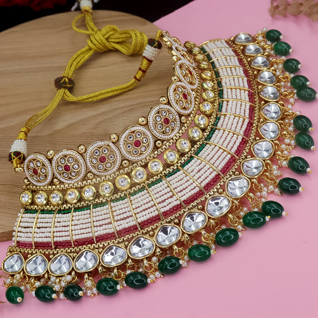 Semi Bridal Rajwadi Copper Choker