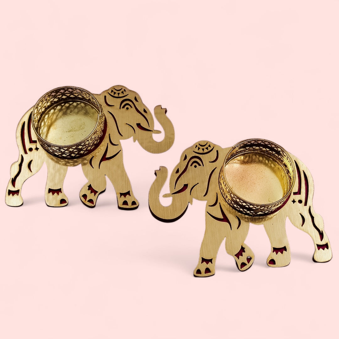 Epephant Candle Holder - 2 pcs