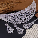 Load image into Gallery viewer, Parul AD Choker Set-White
