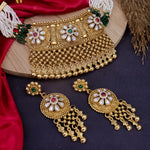 Load image into Gallery viewer, Bhumika Premium Copper Rajwadi Choker Set
