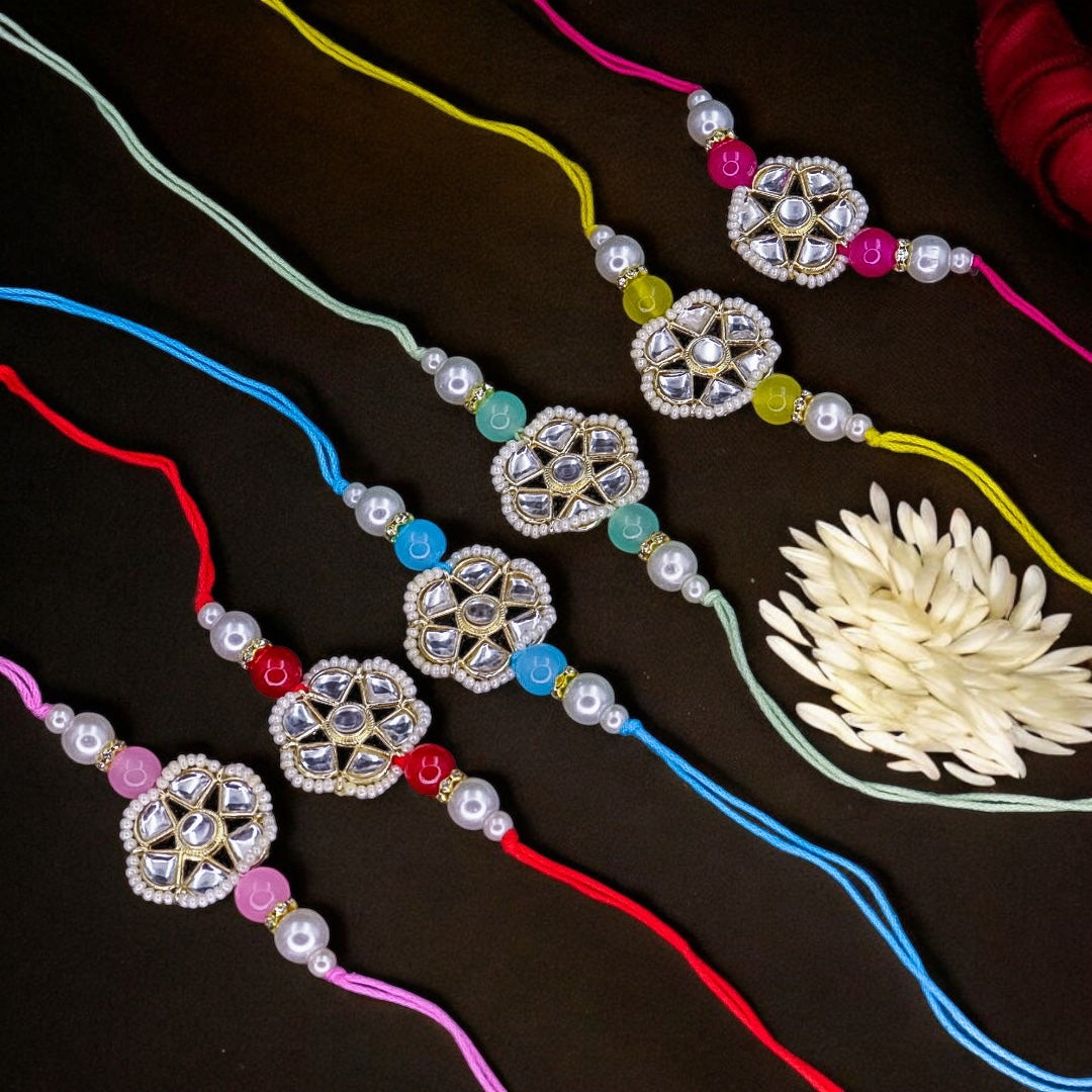 Kundan Rakhi (Random Colour)