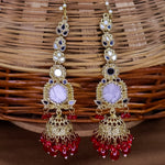 Load image into Gallery viewer, Swati MOP jhumka With long Kaanchain
