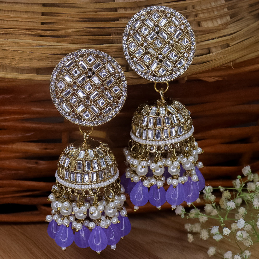 Stania Kundan Jhumka