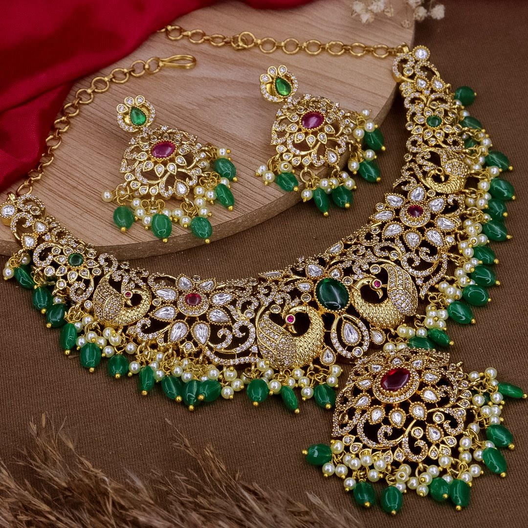 Purvi Fusion Rajwadi Choker Set