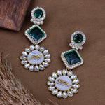 Load image into Gallery viewer, Johnna Sabya Designer Earrings - Green
