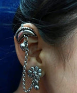 Load image into Gallery viewer, Silver Earring With Ear Cuff
