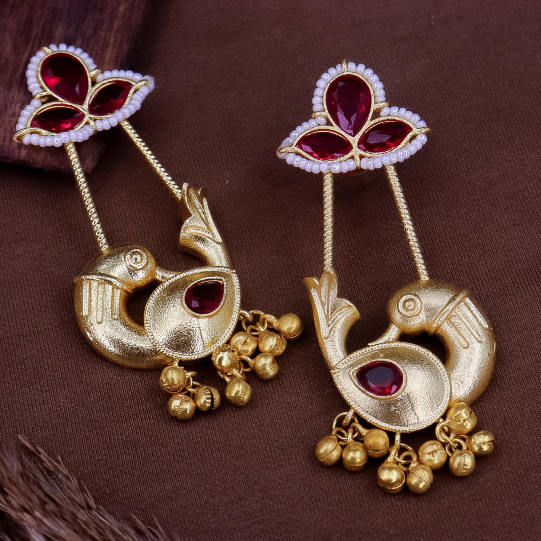 Tatyaana Jaipuri Gungroo Earrings-