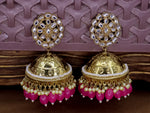 Load image into Gallery viewer, Gulnar Jhumka - Ruby
