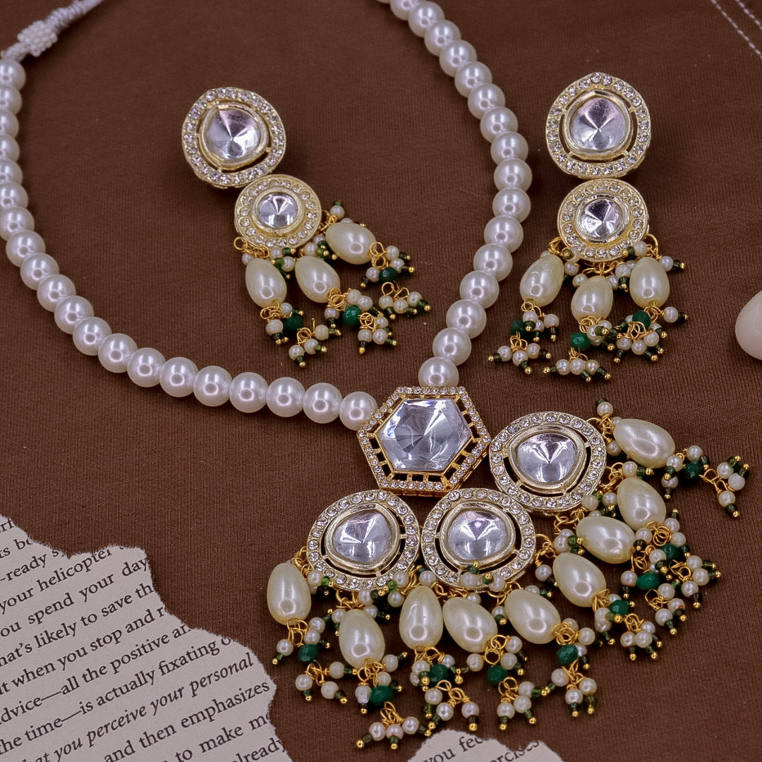 Twinkle Long Kundan Set