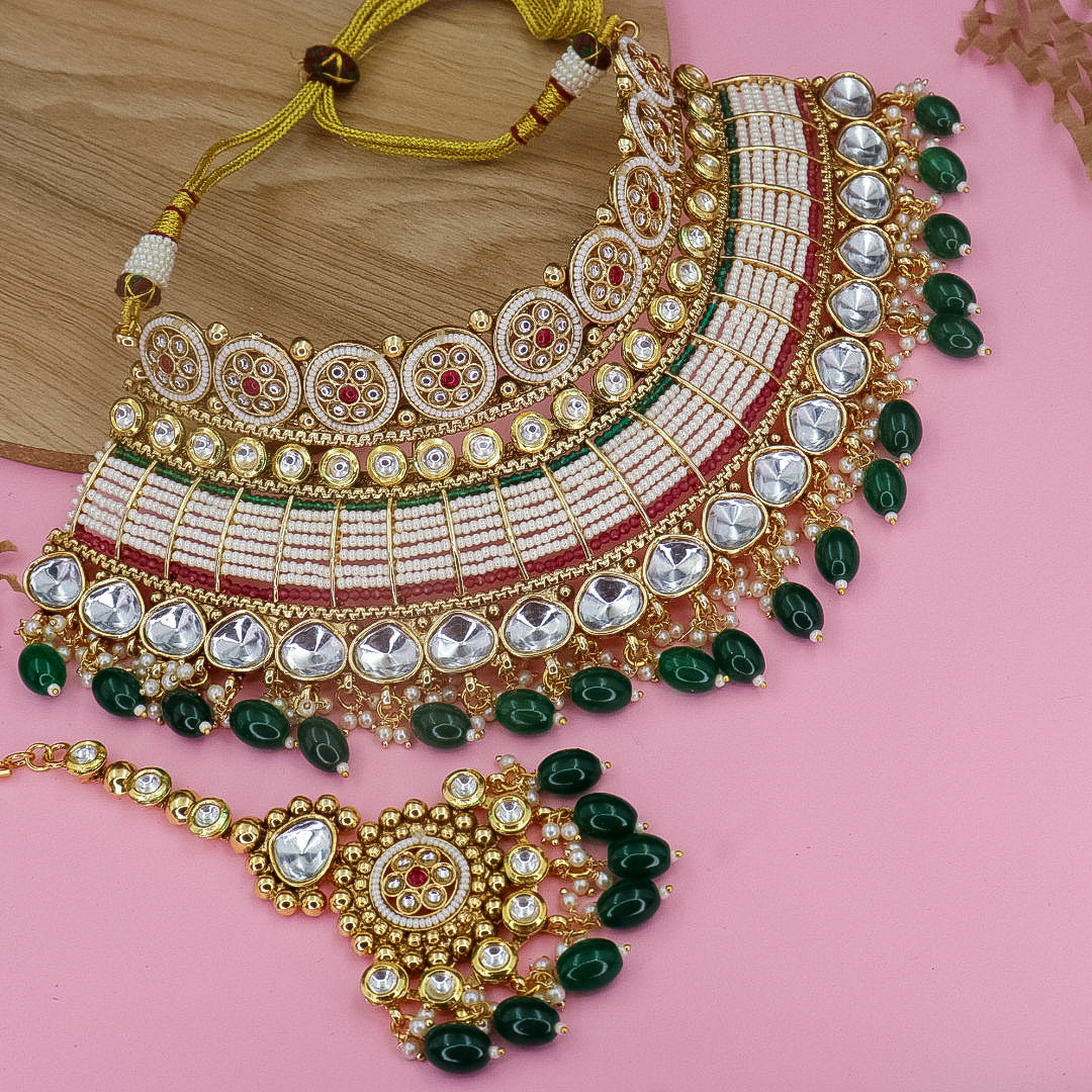 Semi Bridal Rajwadi Copper Choker