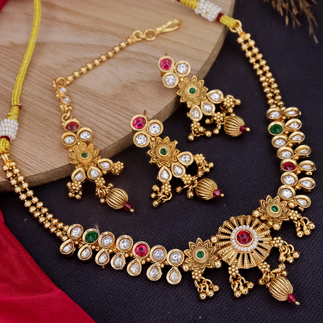 Shrutika Premium Rajwadi Choker Set