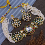 Load image into Gallery viewer, Jamuna Kundan Choker Set With Earring
