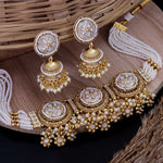 Load image into Gallery viewer, Kishver Premium Rajwadi Copper Choker Set With Jhumka
