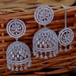 Load image into Gallery viewer, Rebecca AD  Jhumka With Mangtika
