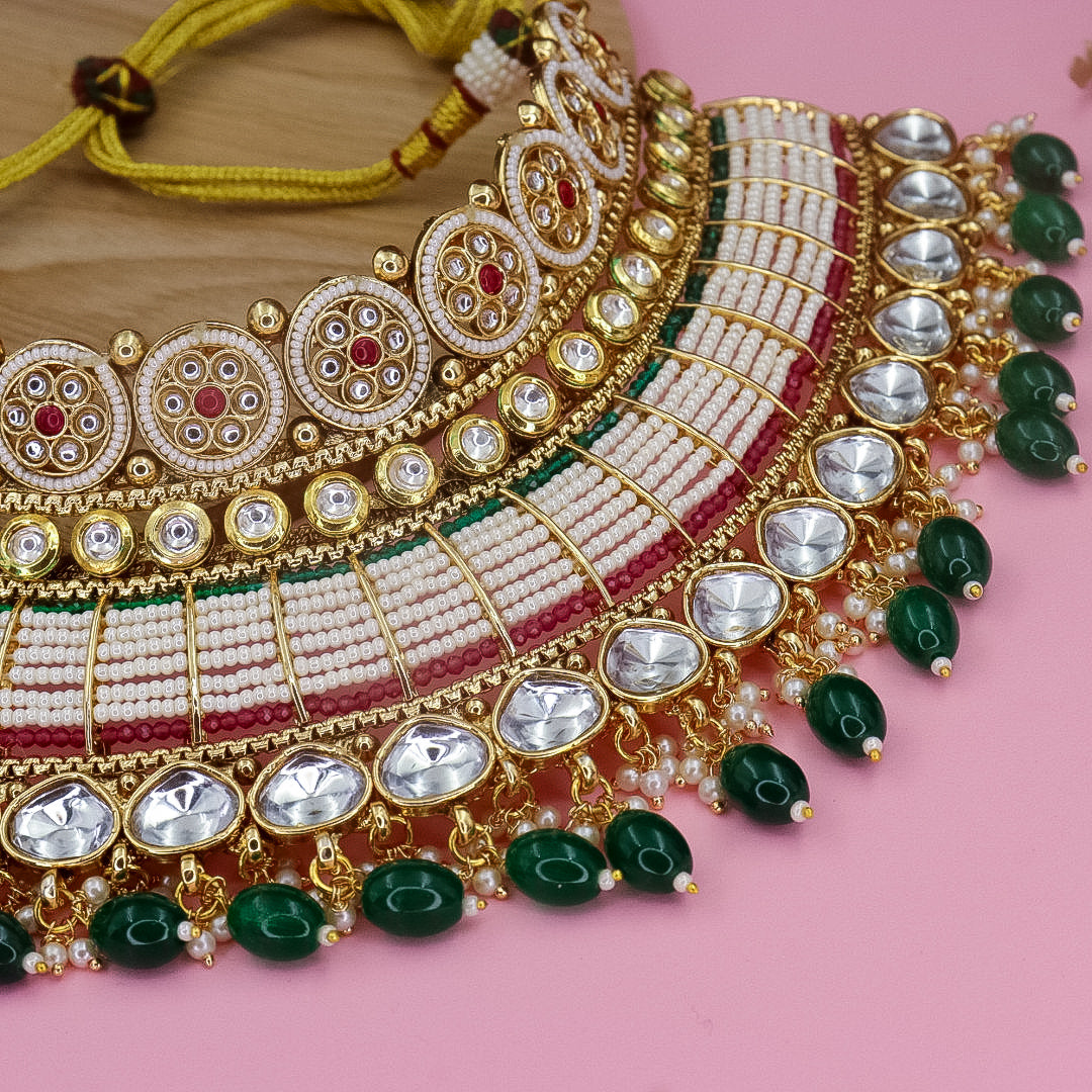 Semi Bridal Rajwadi Copper Choker