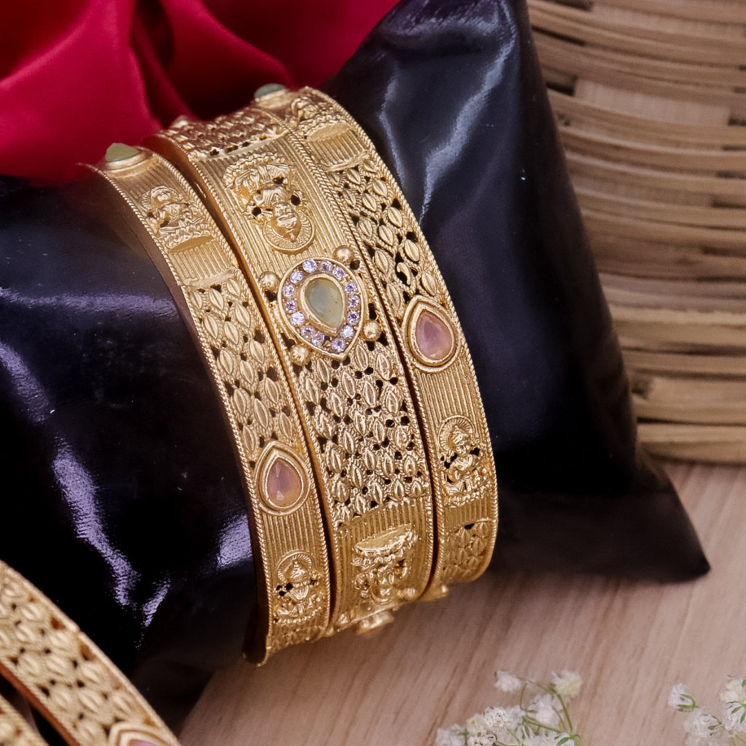 Subhashree Rajwadi Copper Bangles (6 Bangles)