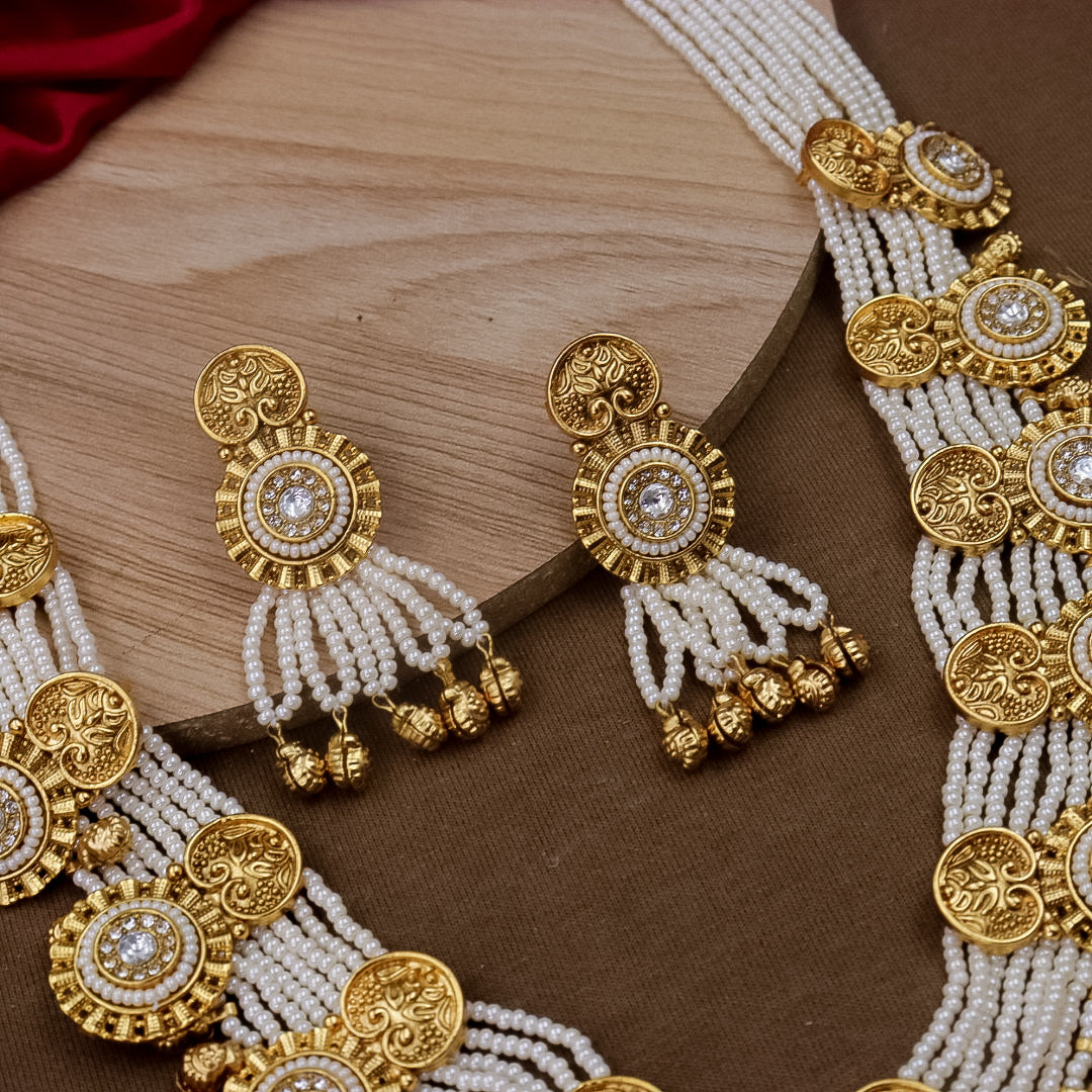 Emilia Moti Long Rajwadi Necklace