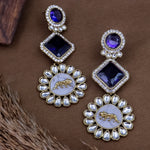 Load image into Gallery viewer, Johnna Sabya Designer Earrings - Purple
