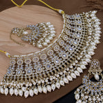 Load image into Gallery viewer, Vibha Reverse AD Choker Set With Teeka + Earrings
