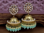 Load image into Gallery viewer, Gulnar Jhumka - Turquoise
