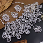 Load image into Gallery viewer, Kiara Advani Bridal American Diamond Choker Set- White
