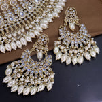 Load image into Gallery viewer, Vibha Reverse AD Choker Set With Teeka + Earrings
