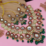 Load image into Gallery viewer, Mohini Premium Long Polki Semi Bridal Necklace
