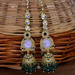 Load image into Gallery viewer, Swati MOP jhumka With long Kaanchain
