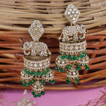 Load image into Gallery viewer, Designer Elephant Jhumka With Diamond Stones
