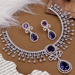 Load image into Gallery viewer, Puja Premium AD Choker - Royal Blue
