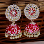 Load image into Gallery viewer, Deepika Jhumka - Red
